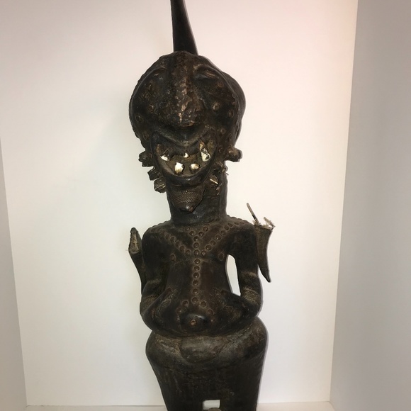 Vintage Songye fetish Congolese tribal art